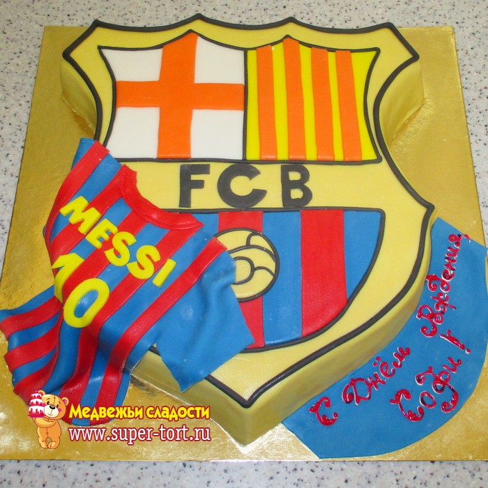 Торт для мужчины Эмблема Футбольного клуба Барселона